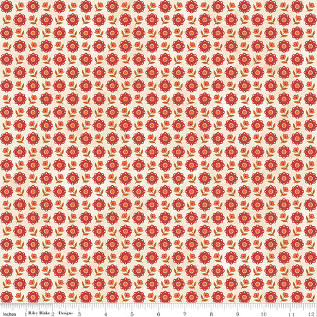 Feels Like Fall Bittersweet Cream Quilt Fabric - Riley Blake Designs - Teresa Kogut