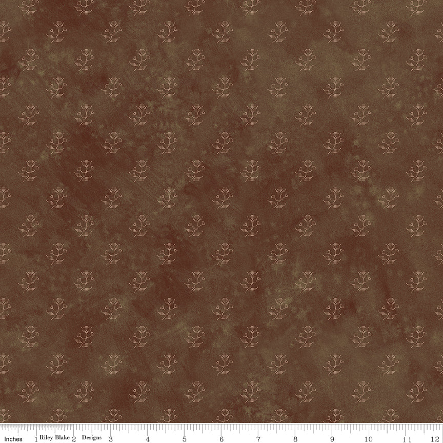 Feels Like Fall Floral Brown Quilt Fabric by Feels Like Fall — Teresa Kogut