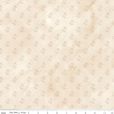 Feels Like Fall Floral Cream Quilt Fabric - Riley Blake Designs - Teresa Kogut