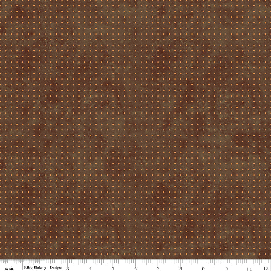 Feels Like Fall Polka Dots Brown Quilt Fabric by Feels Like Fall — Teresa Kogut