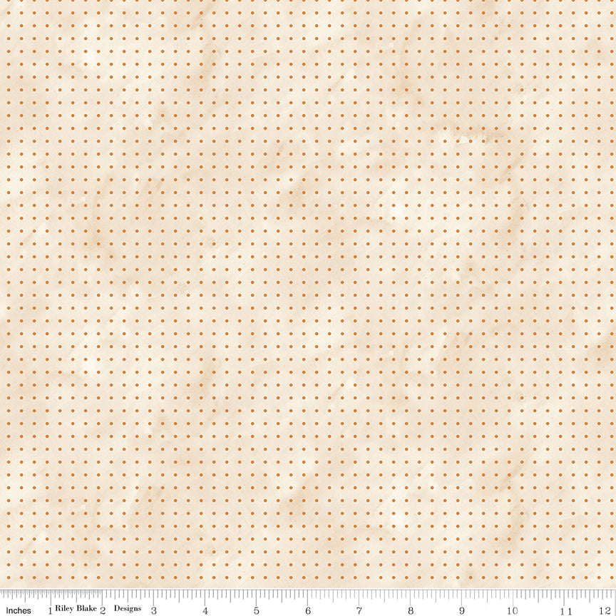 Feels Like Fall Polka Dots Cream Quilt Fabric by Feels Like Fall — Teresa Kogut