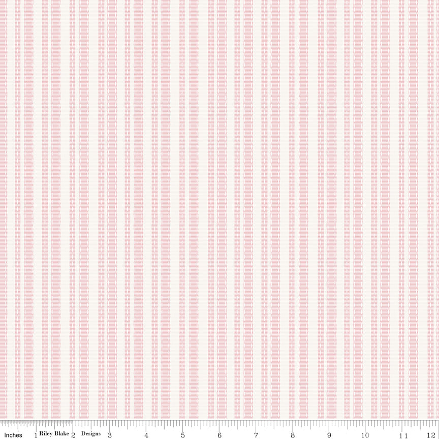 Little Garden Path Ribbon Pink Quilt Fabric by Little Garden Path — Lisa Audit