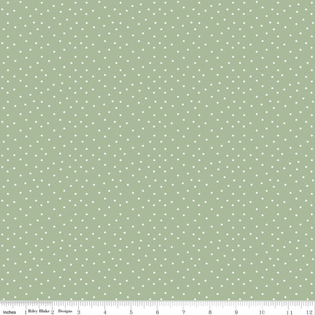 Little Garden Path Dots Green Quilt Fabric by Little Garden Path — Lisa Audit