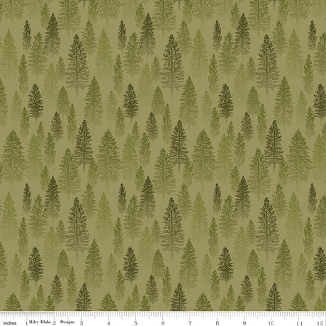National Parks Trees Avocado Quilt Fabric by National Parks — Anderson Design Group