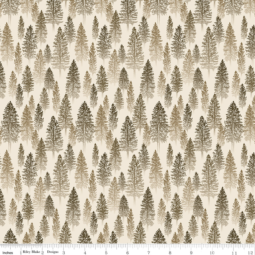 National Parks Trees Cream Quilt Fabric by National Parks — Anderson Design Group