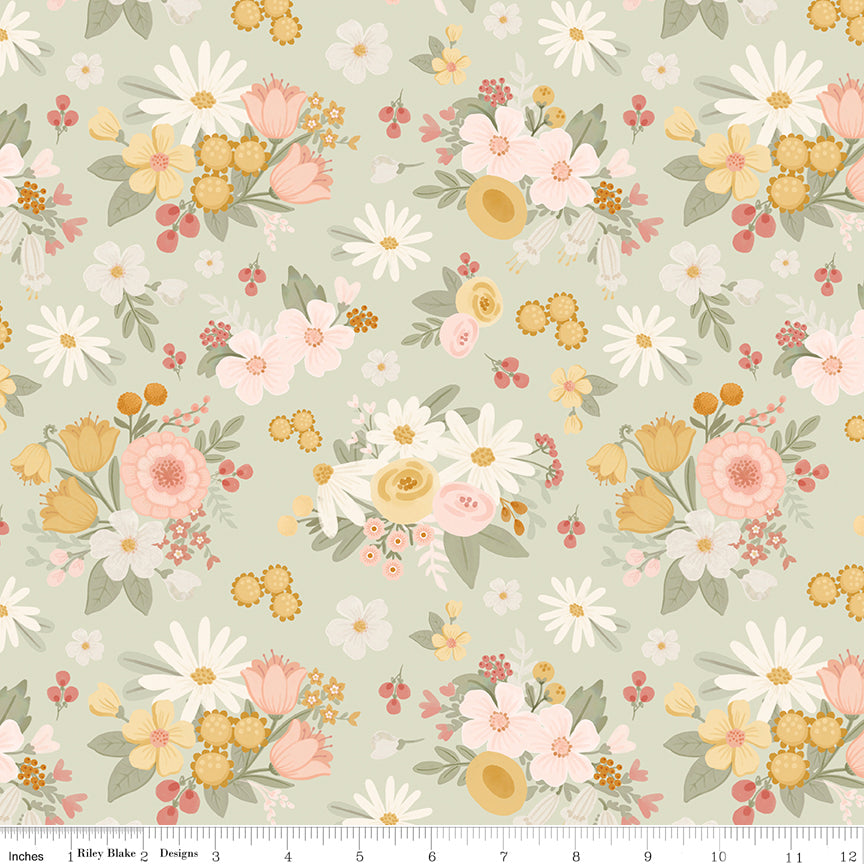 Silly Goose Main Green Quilt Fabric by Silly Goose — Echo Park
