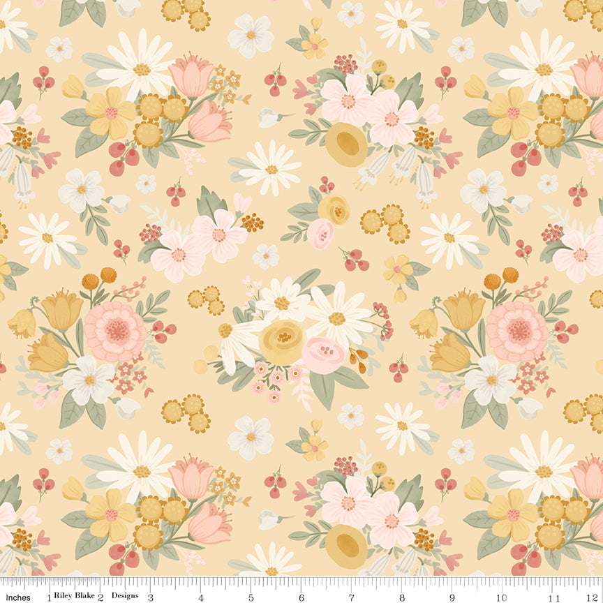 Silly Goose Main Yellow Quilt Fabric by Silly Goose — Echo Park