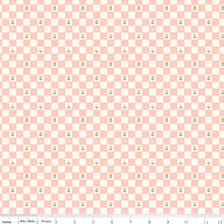Silly Goose Checkerboard Pink Quilt Fabric by Silly Goose — Echo Park