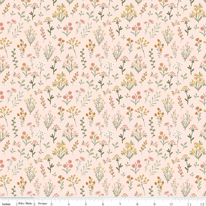 Silly Goose Wildflowers Blush Quilt Fabric by Silly Goose — Echo Park