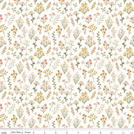 Silly Goose Wildflowers Vintage White Quilt Fabric by Silly Goose — Echo Park