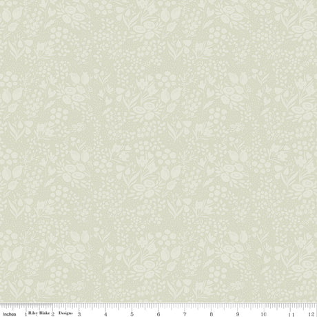 Silly Goose Tonal Floral Green Quilt Fabric by Silly Goose — Echo Park
