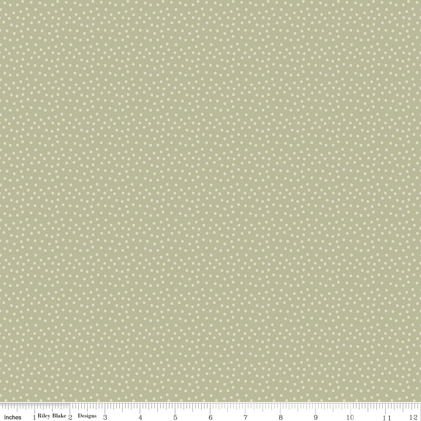Silly Goose Dots Green Quilt Fabric by Silly Goose — Echo Park