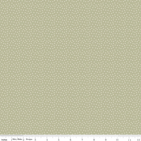 Silly Goose Dots Green Quilt Fabric by Silly Goose — Echo Park