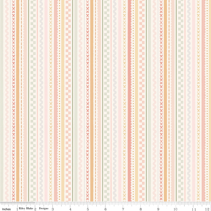 Silly Goose Stripes Multi Quilt Fabric by Silly Goose — Echo Park