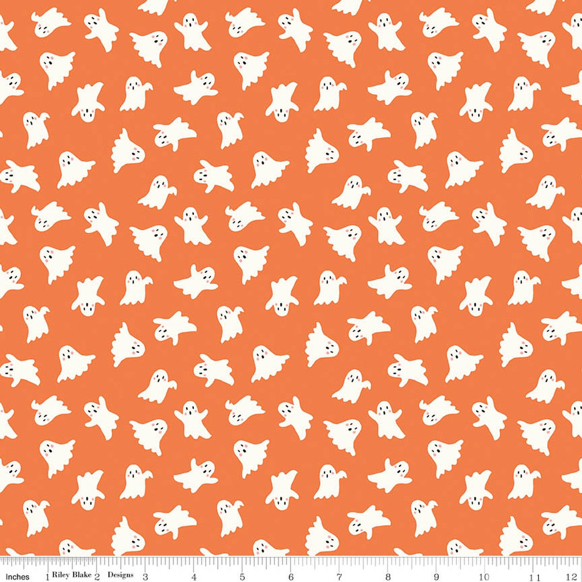 Vintage Boo Ghosts Pumpkin Quilt Fabric by Vintage Boo — My Minds Eye