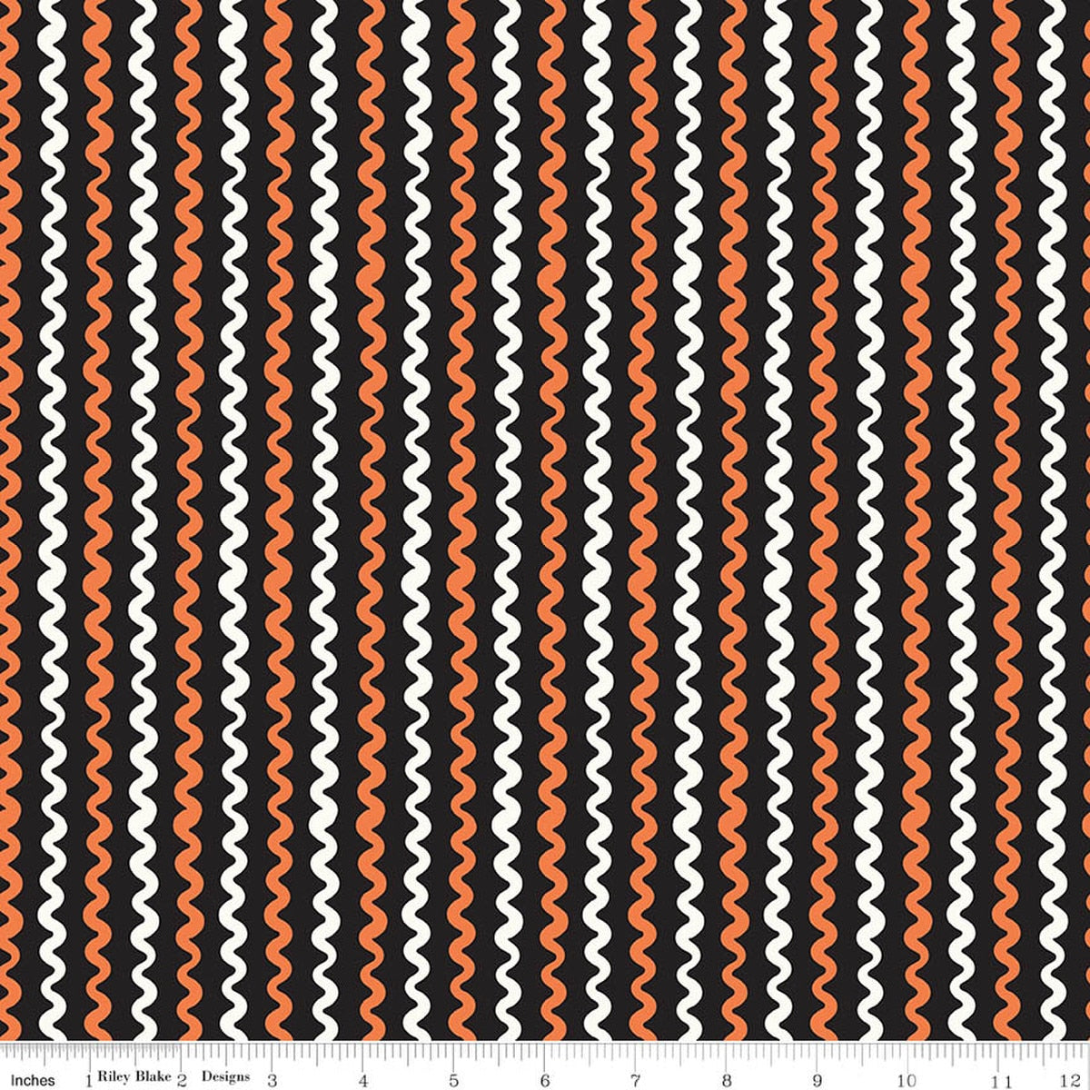 Vintage Boo Ric Rac Black Quilt Fabric by Vintage Boo — My Minds Eye