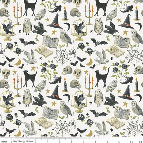 Witchy Vibes Curiosities Ghost Quilt Fabric - Riley Blake Designs - Lisa Audit