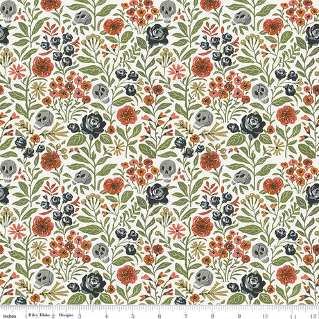 Witchy Vibes Botanicals Ghost Quilt Fabric - Riley Blake Designs - Lisa Audit