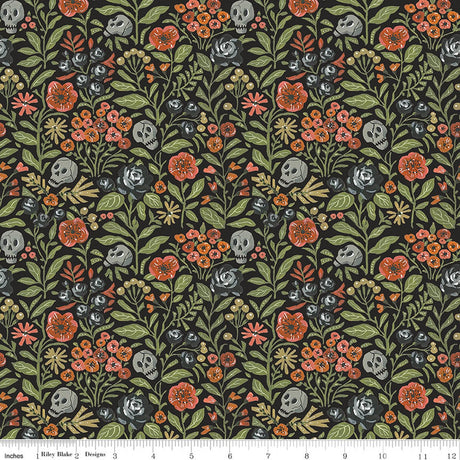 Witchy Vibes Botanicals Raven Quilt Fabric - Riley Blake Designs - Lisa Audit