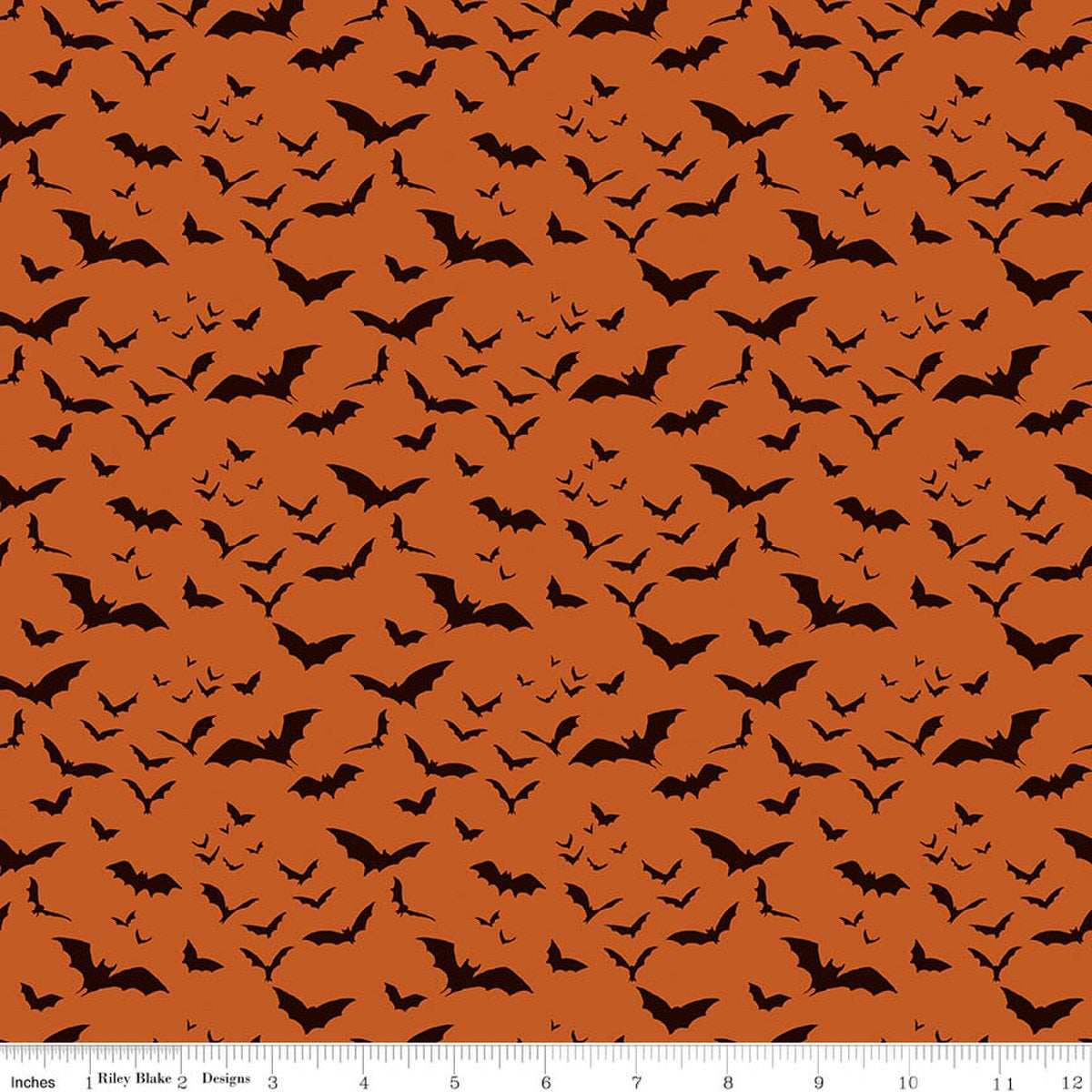 Witchy Vibes Bats Pumpkin Quilt Fabric by Witchy Vibes — Lisa Audit