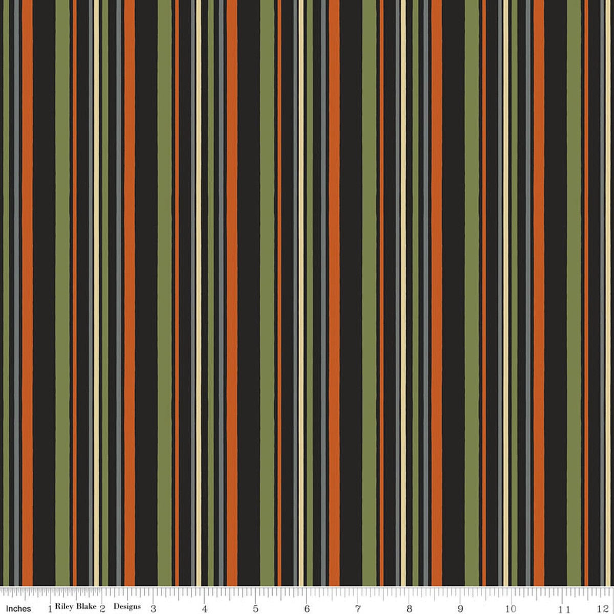 Witchy Vibes Stripes Avocado Quilt Fabric by Witchy Vibes — Lisa Audit
