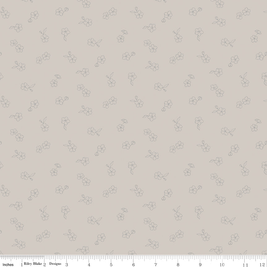 Petal & Patch Meadow Taupe Quilt Fabric by Petal & Patch — Kassidy Grace