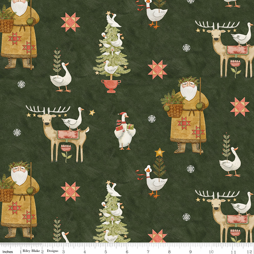 Waddle's Christmas Main Timberline Quilt Fabric by Teresa Kogut