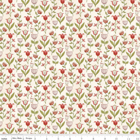 Waddle's Christmas Winter Garden Cotton Quilt Fabric - Riley Blake Designs - Teresa Kogut