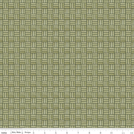 Waddle's Christmas Weave Artichoke Quilt Fabric - Riley Blake Designs - Teresa Kogut