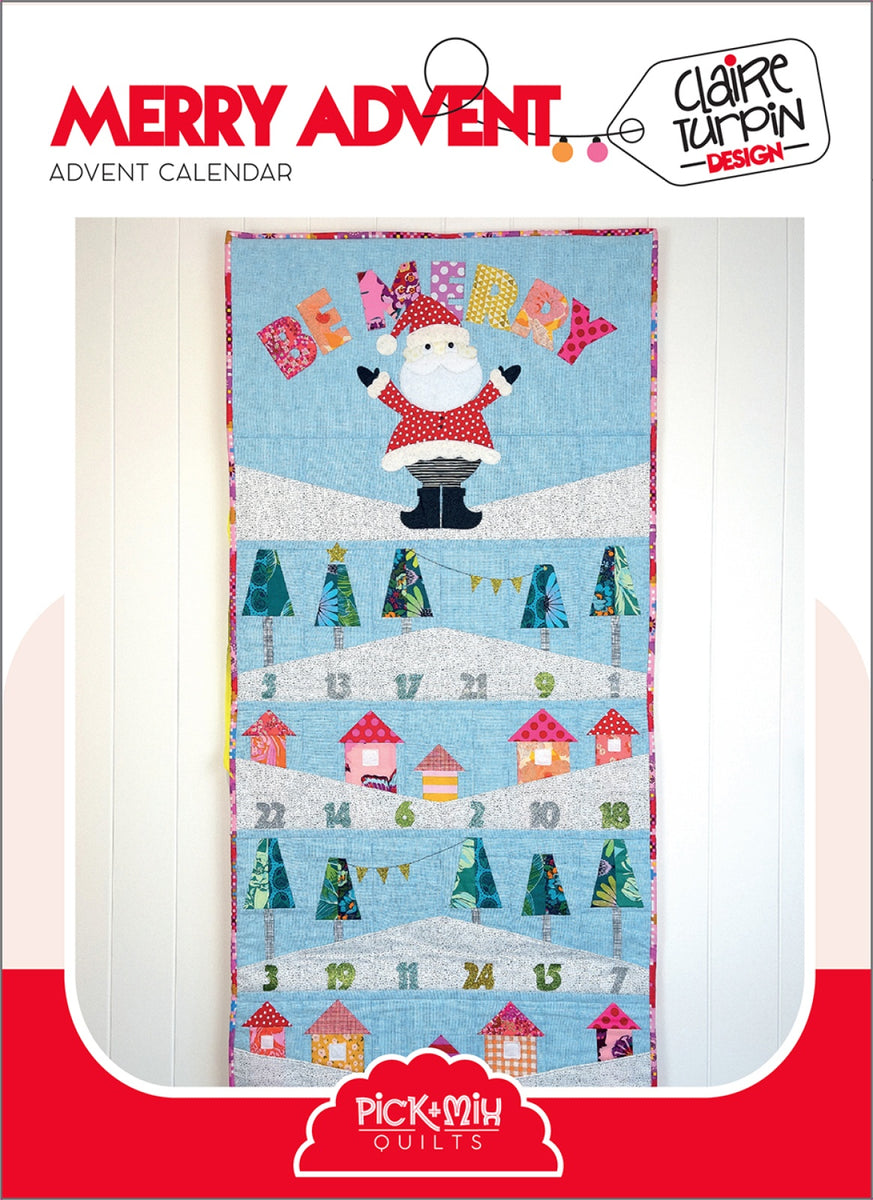 Merry Advent Quilt Pattern – Quilting Books Patterns and Notions