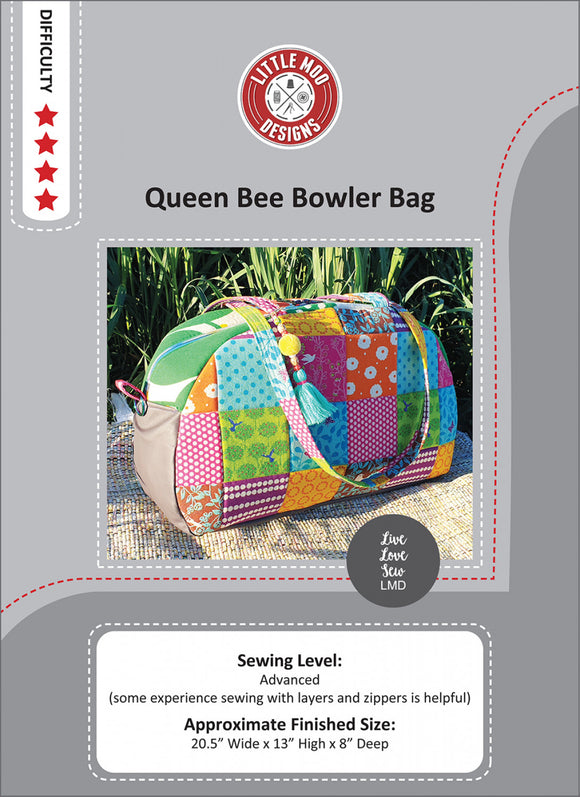 Queen Bee Bowler Bag Pattern by Creative Abundance