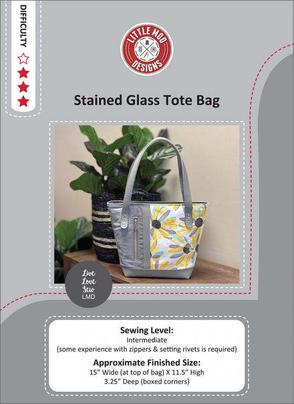 Stained Glass Tote Bag Pattern by Creative Abundance