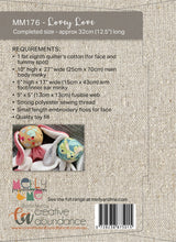 Back of the Lovey Love Quilt Pattern by Melly & Me