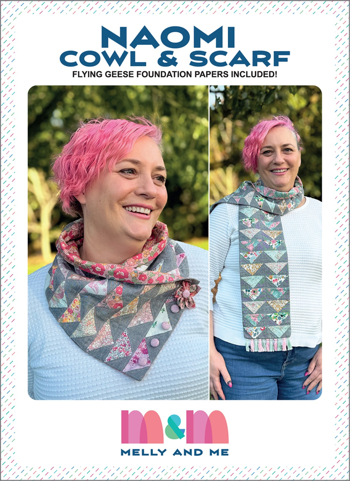 Naomi Cowl & Scarf Quilt Pattern by Melly & Me