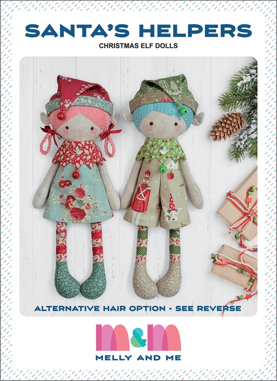 Santa's Helpers Dolls Quilt Pattern by Melly & Me