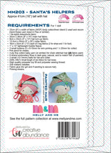 Back of the Santa's Helpers Dolls Quilt Pattern by Melly & Me
