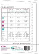 Back of the Harlequin Quilt Quilt Pattern by Creative Abundance