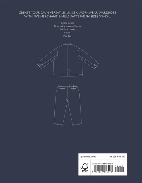 Back of the Workwear: Timeless sewing patterns for a practical wardrobe by Chronicle Books