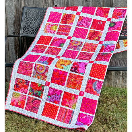 Sassy Squares Quilt Pattern by Cuddle Cat Quiltworks