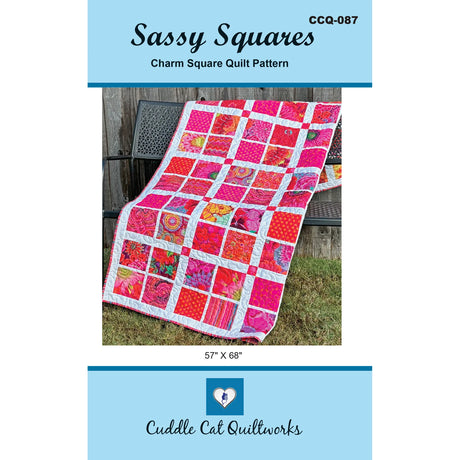 Sassy Squares Quilt Pattern by Cuddle Cat Quiltworks