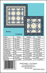 Back of the Hana Quilt Pattern by Calico Carriage