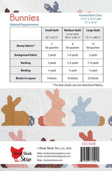 Back of the Bunnies Quilt Pattern by Cluck Cluck Sew