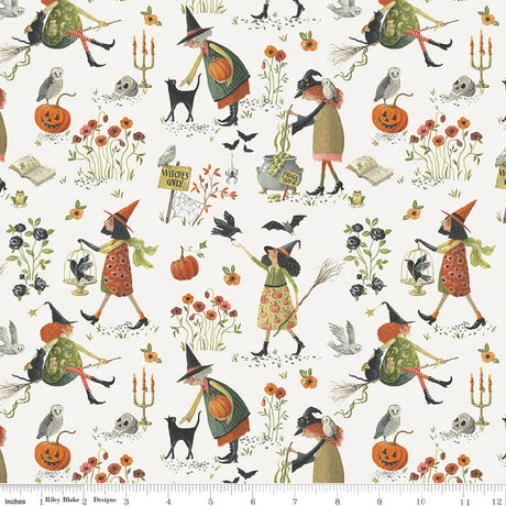 Witchy Vibes Hedgewitch Ghost Quilt Fabric - Riley Blake Designs - Lisa Audit
