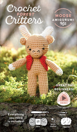 Back of the Crochet Forest Critters Amigurumi Kit Moose by Schiffer Publishing