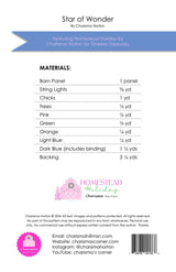 Back of the Star of Wonder Quilt Pattern by Charisma Horton