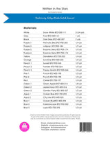 Back of the Written in the Stars Quilt Pattern by Charisma Horton