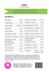 Back of the Plots Quilt Pattern by Charisma Horton