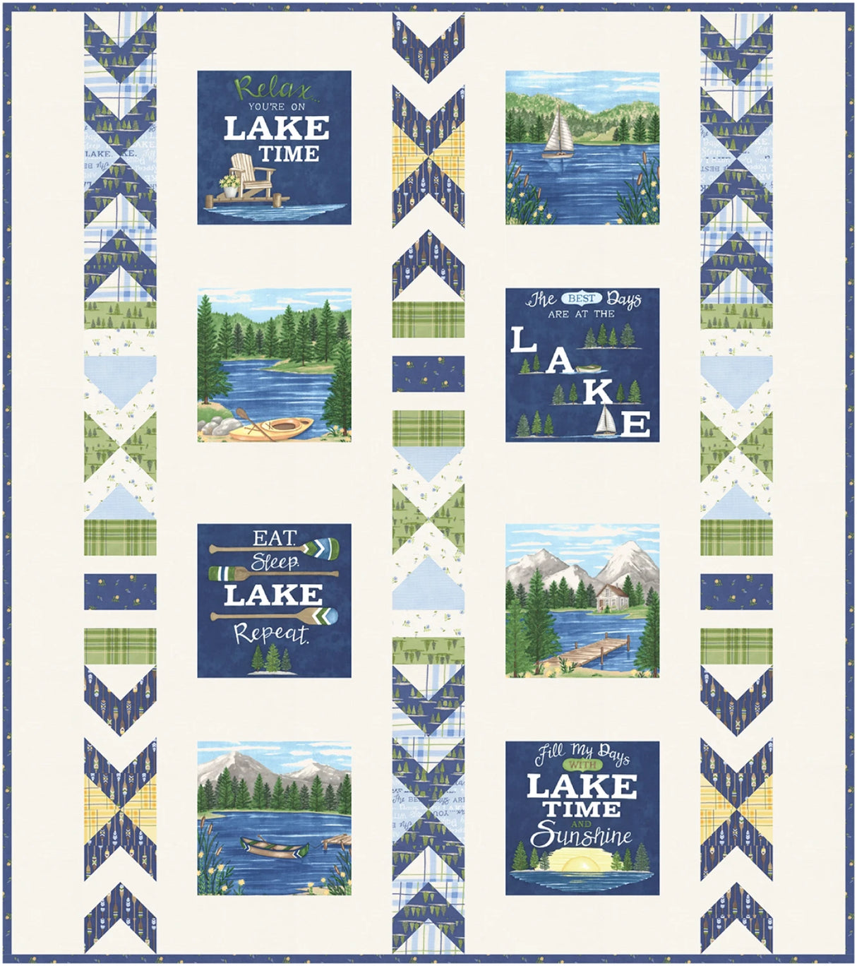 Day at the Lake Quilt Pattern by Coach House Designs