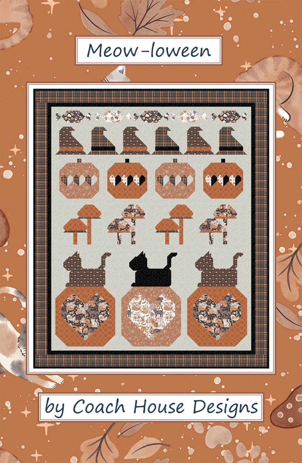Meow-loween Quilt Pattern by Coach House Designs