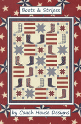 Boots & Stripes Quilt Pattern by Coach House Designs